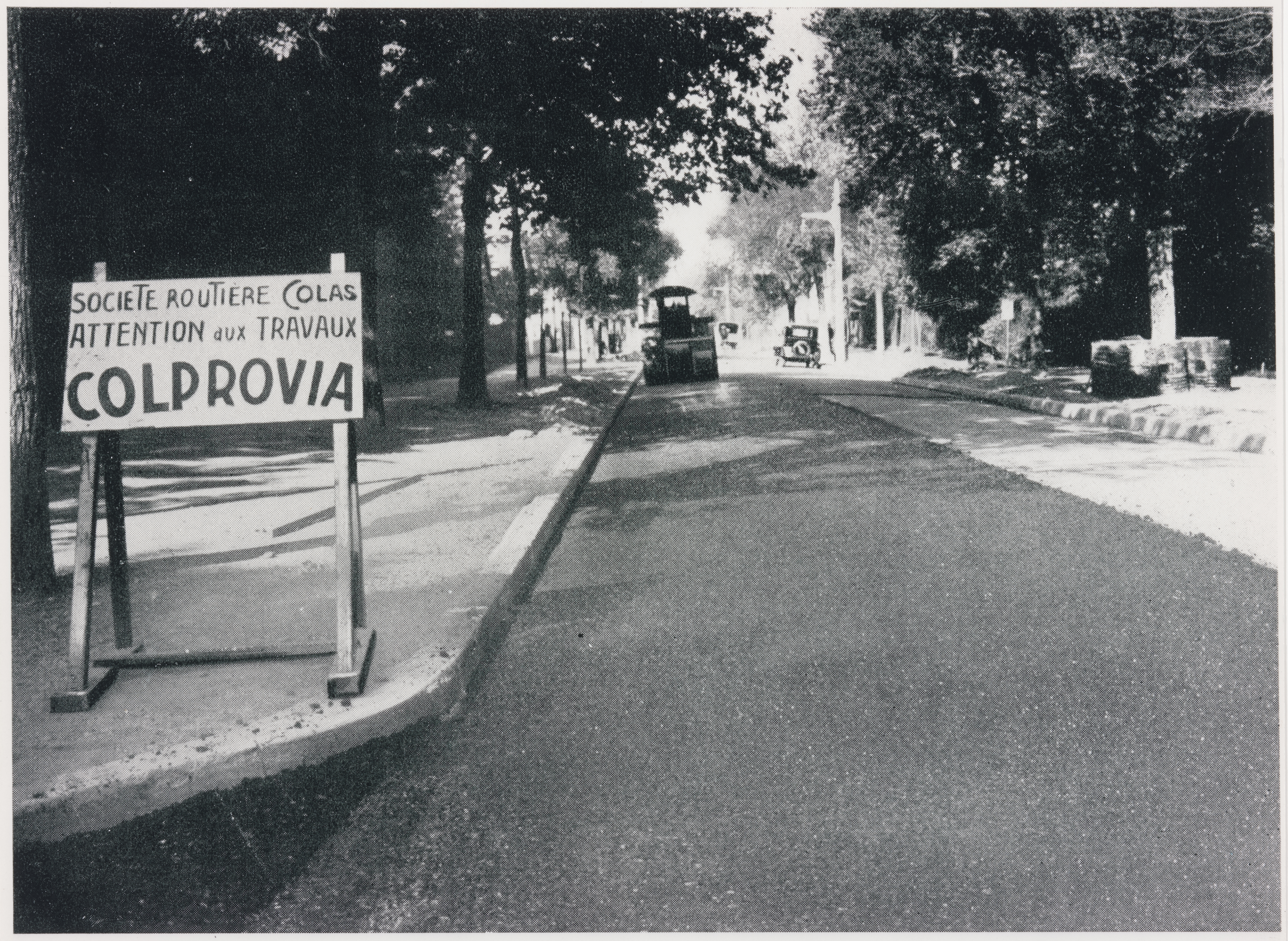 Colprovia sign on the construction site