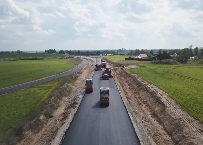 Construction site, road