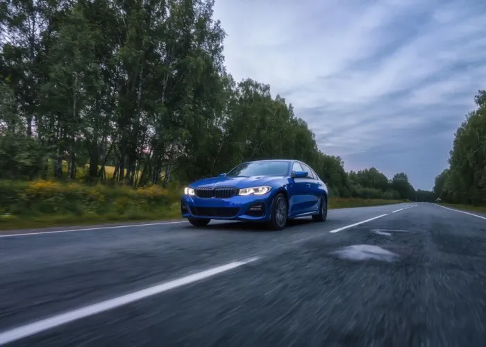 Car on the road