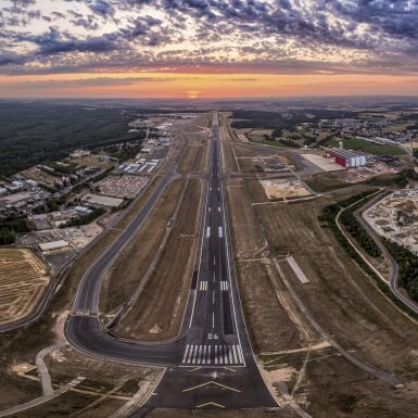 Runway renovation work at Luxembourg airport